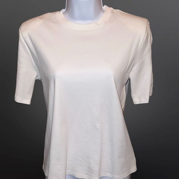 Babaton Shoulder Pad Core Off White Business Causal Tee T Shirt Size 2XS - Picture 3 of 6